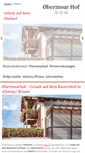 Mobile Screenshot of obermoarhof.net