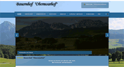 Desktop Screenshot of obermoarhof.de